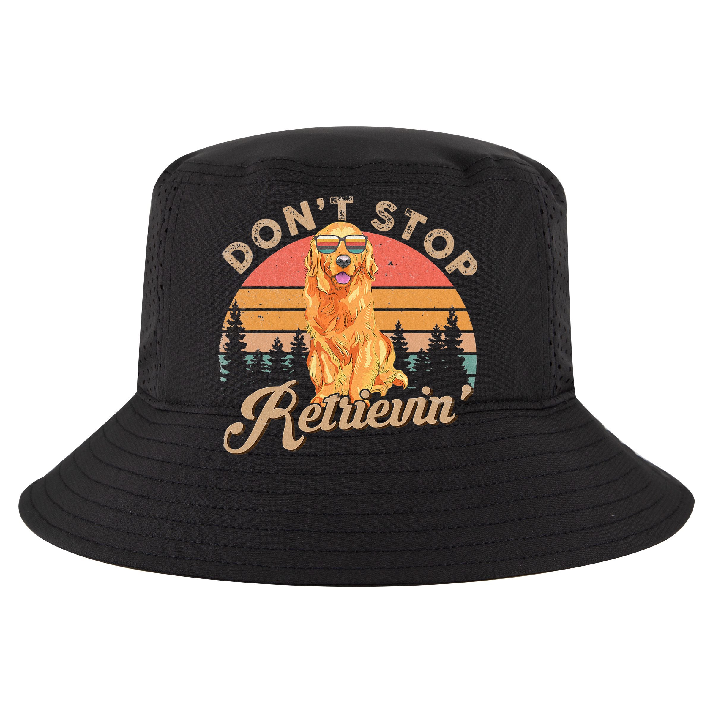 Don't Stop Retrieving Retro Golden Retriever Kids Hoodie
