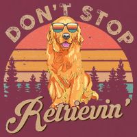 Don't Stop Retrieving Retro Golden Retriever 16oz Travel Tumbler