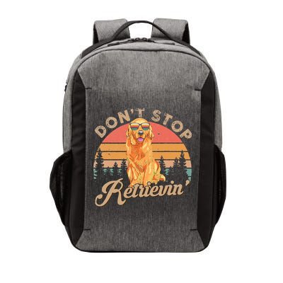 Don't Stop Retrieving Retro Golden Retriever Vector Backpack