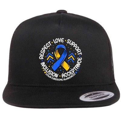 Down Syndrome Respect Support Down Syndrome Awareness Flatbill Hat