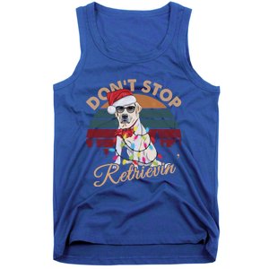 Dont Stop Retrievin Labrador Retriever Christmas Retro Gift Tank Top