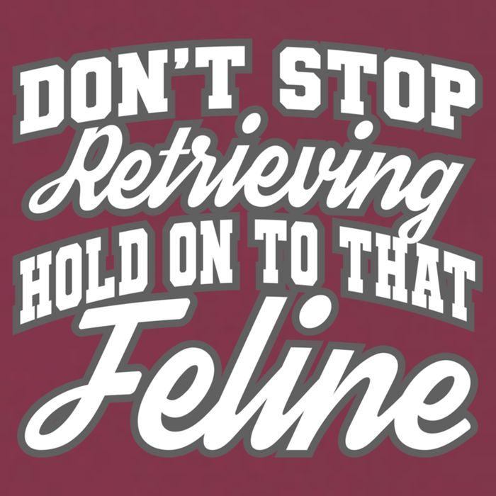 Dont Stop Retrieving Hold On To That Feline Cute Gift 16oz Travel Tumbler