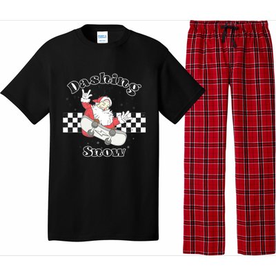 Dashing Snow Retro Christmas Pajama Set