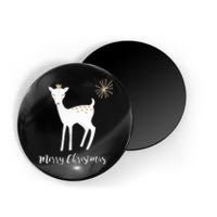 Deer Snow Star Merry Christmas Holiday Star Crown Magnet