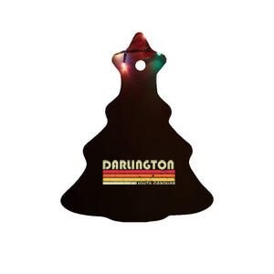 DARLINGTON SC SOUTH CAROLINA Funny City Home Root Gift Retro Ceramic Tree Ornament