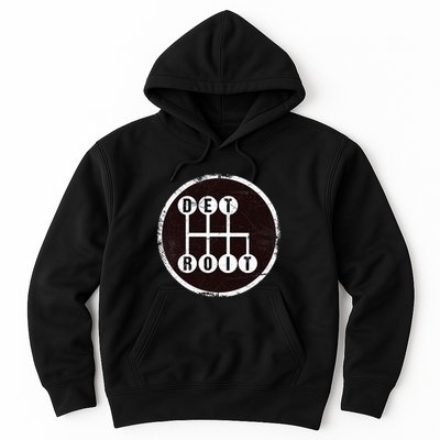 Detroit Stick Shift Design Hoodie
