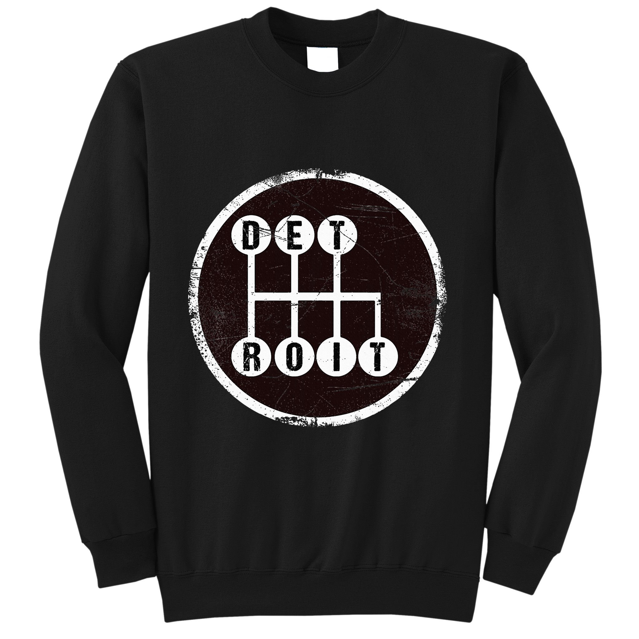 Detroit Stick Shift Design Sweatshirt