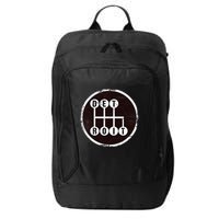 Detroit Stick Shift Design City Backpack