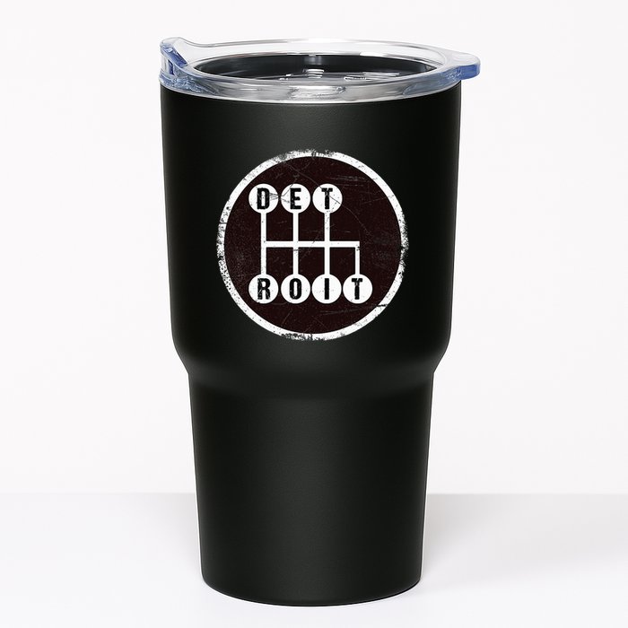Detroit Stick Shift Design Tumbler