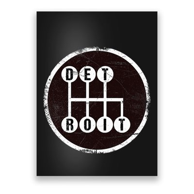 Detroit Stick Shift Design Poster