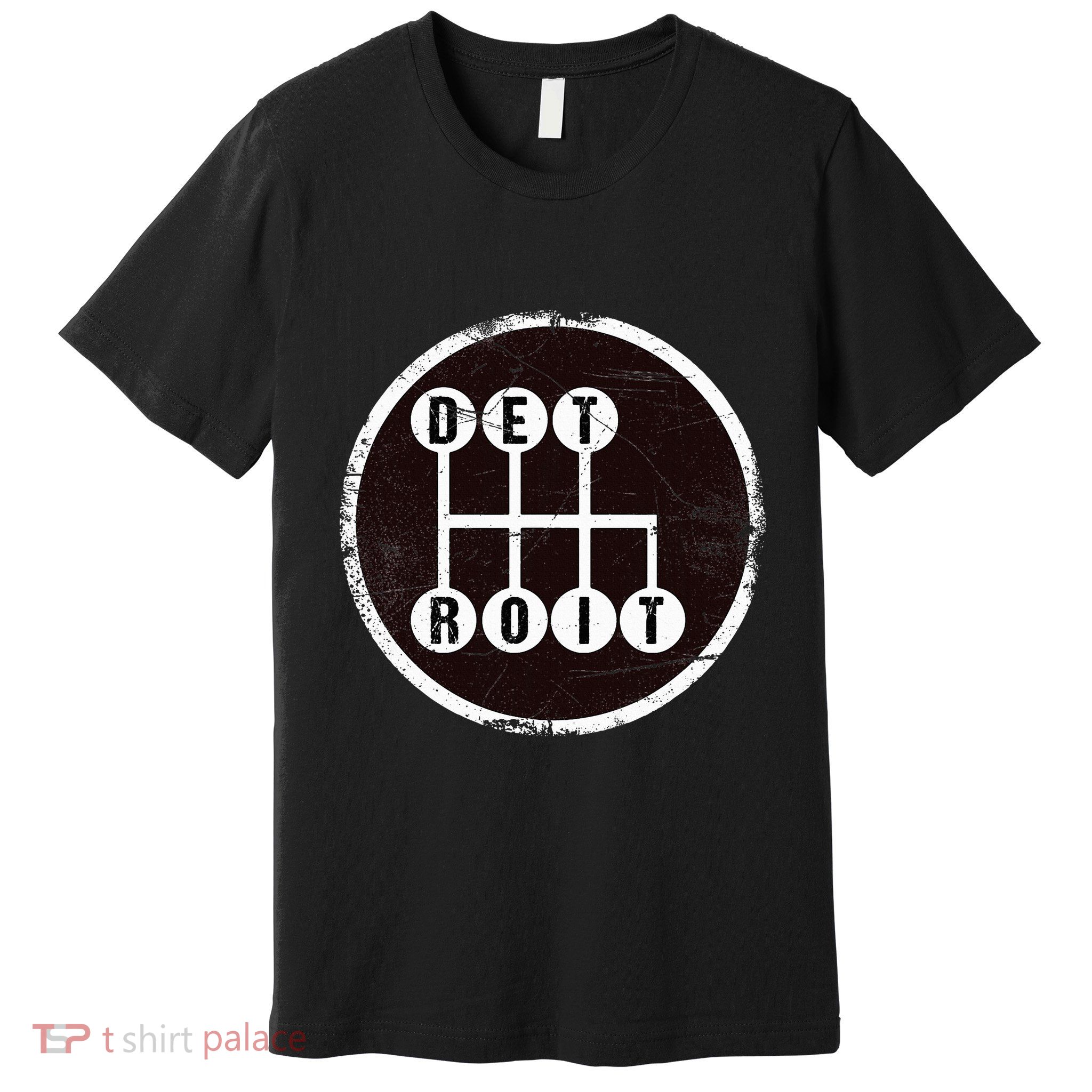 Detroit Stick Shift Design Premium T-Shirt