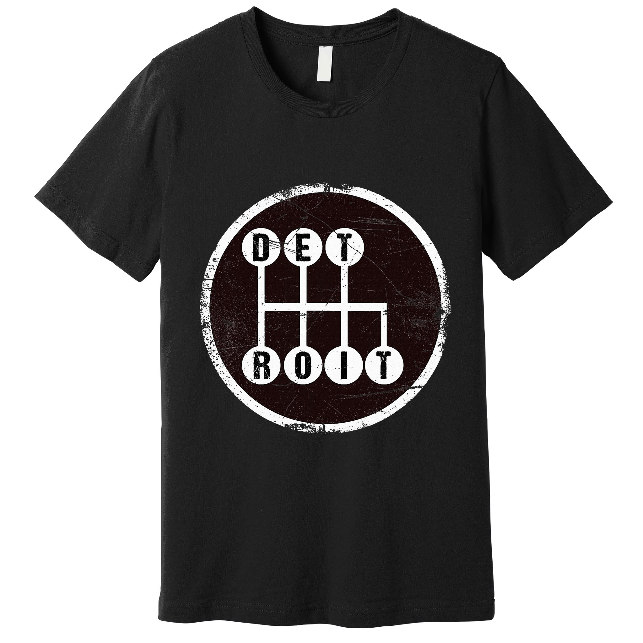 Detroit Stick Shift Design Premium T-Shirt