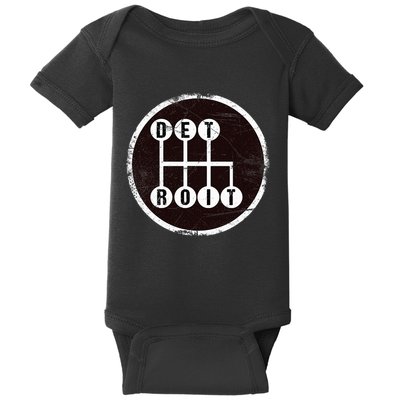 Detroit Stick Shift Design Baby Bodysuit