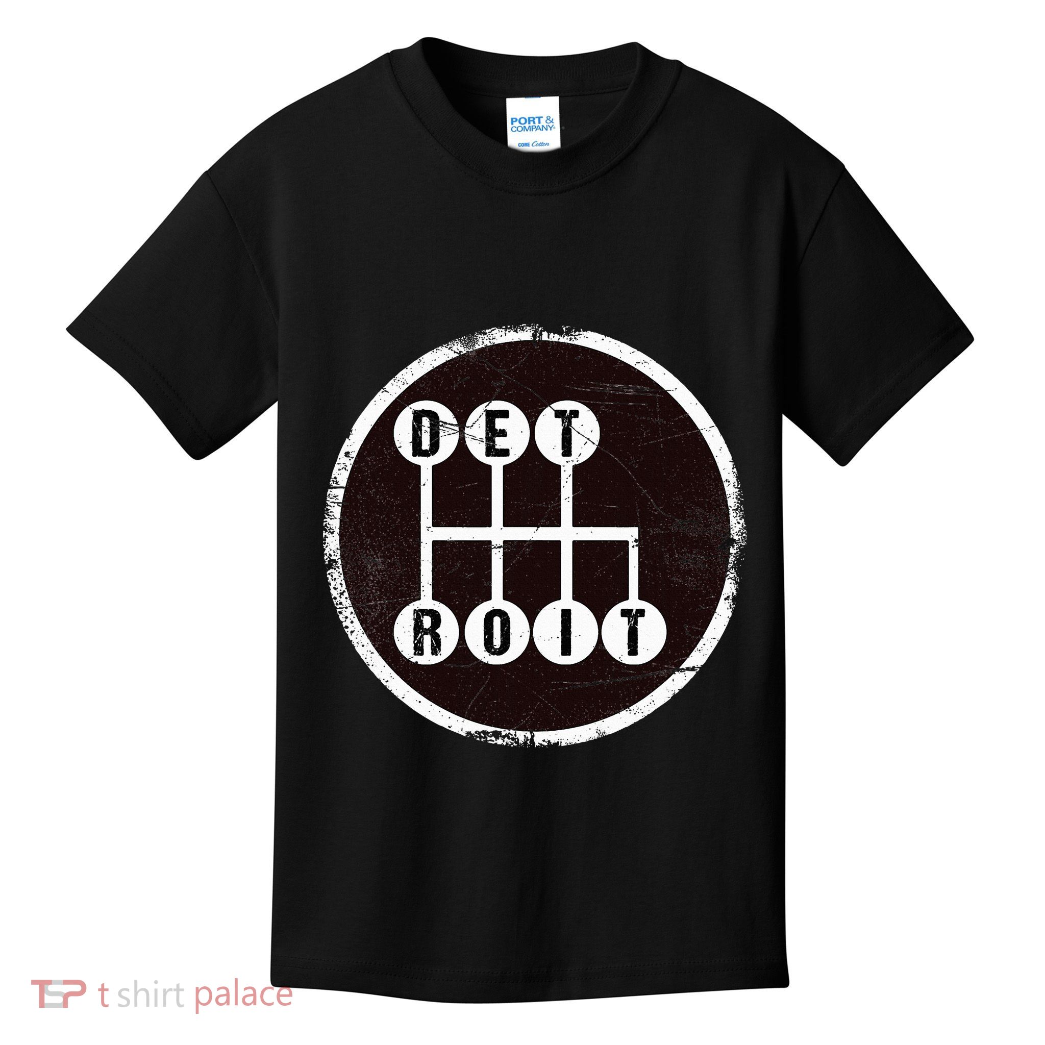 Detroit Stick Shift Design Kids T-Shirt