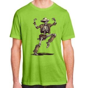 Dancing Skeleton Scary Halloween Cow Skeleton Funny Gift Adult ChromaSoft Performance T-Shirt