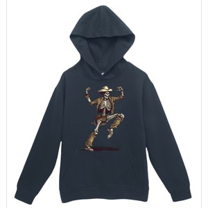 Dancing Skeleton Scary Halloween Cow Skeleton Funny Gift Urban Pullover Hoodie