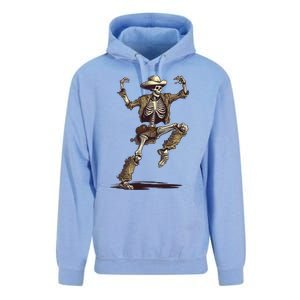 Dancing Skeleton Scary Halloween Cow Skeleton Funny Gift Unisex Surf Hoodie