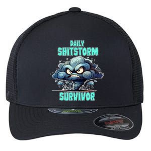 Daily Shitstorm Survivor Flexfit Unipanel Trucker Cap