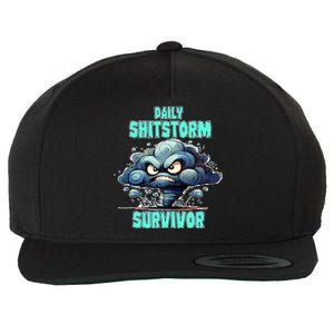 Daily Shitstorm Survivor Wool Snapback Cap