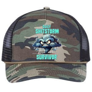 Daily Shitstorm Survivor Retro Rope Trucker Hat Cap