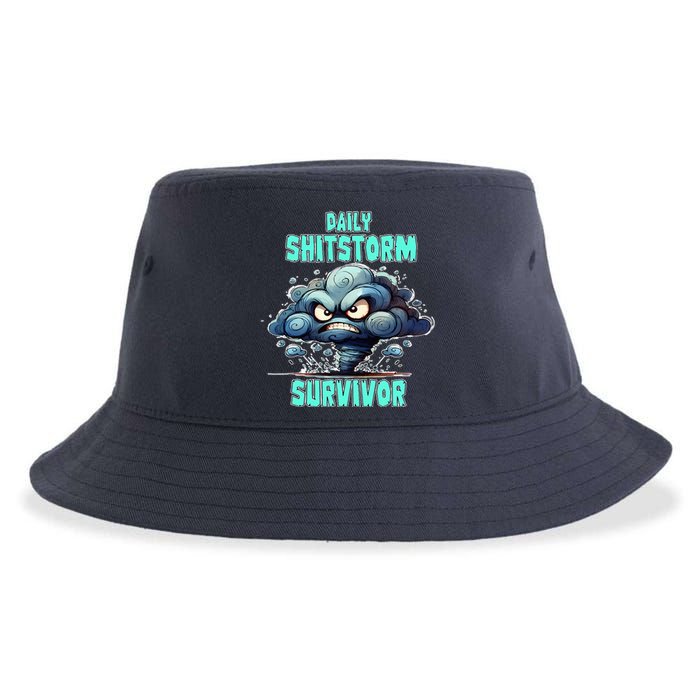 Daily Shitstorm Survivor Sustainable Bucket Hat