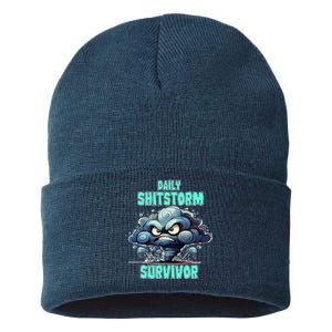 Daily Shitstorm Survivor Sustainable Knit Beanie