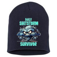 Daily Shitstorm Survivor Short Acrylic Beanie