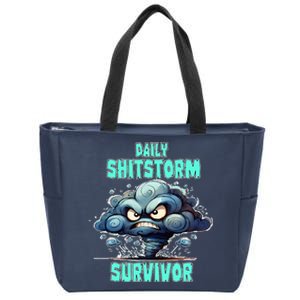 Daily Shitstorm Survivor Zip Tote Bag