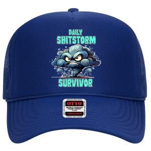 Daily Shitstorm Survivor High Crown Mesh Back Trucker Hat