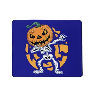 Dabbing Skeleton Scary Pumpkin Jack O Lantern Halloween Cute Gift Mousepad