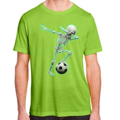 Dabbing Skeleton Soccer Spooky Season Sport Halloween Great Gift Adult ChromaSoft Performance T-Shirt