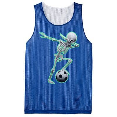 Dabbing Skeleton Soccer Spooky Season Sport Halloween Great Gift Mesh Reversible Basketball Jersey Tank