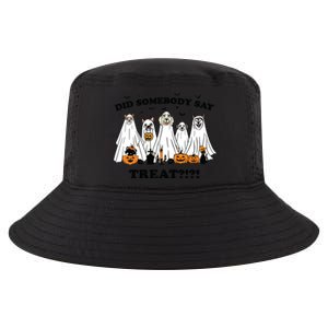 Did Somebody Say Treat Ghost Dogs Lovers Halloween Costume Cool Comfort Performance Bucket Hat