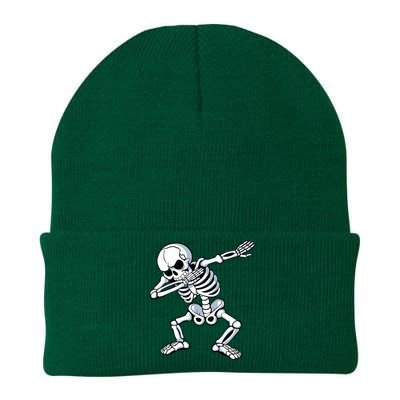 Dabbing Skeleton Spooky Dab Dancing Halloween Knit Cap Winter Beanie