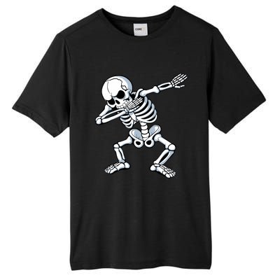 Dabbing Skeleton Spooky Dab Dancing Halloween Tall Fusion ChromaSoft Performance T-Shirt