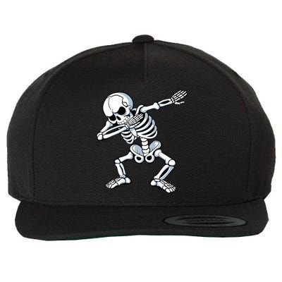 Dabbing Skeleton Spooky Dab Dancing Halloween Wool Snapback Cap