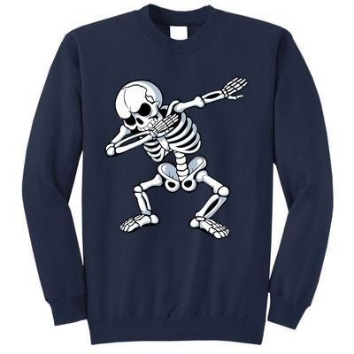 Dabbing Skeleton Spooky Dab Dancing Halloween Tall Sweatshirt