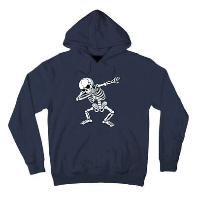 Dabbing Skeleton Spooky Dab Dancing Halloween Tall Hoodie