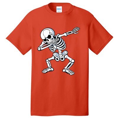 Dabbing Skeleton Spooky Dab Dancing Halloween Tall T-Shirt