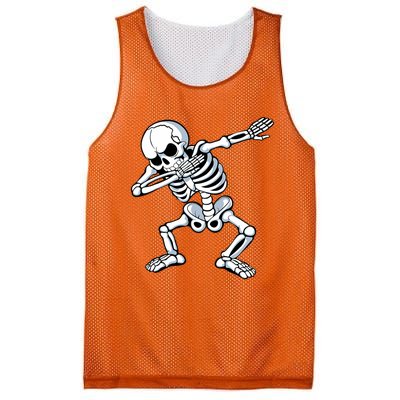 Dabbing Skeleton Spooky Dab Dancing Halloween Mesh Reversible Basketball Jersey Tank