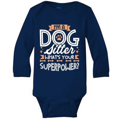 Dog Sitter Supplies Outfit Dog Walker Accessories Gift Baby Long Sleeve Bodysuit