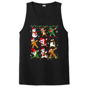 Dabbing Santa Snow Gingerbread Penguin Xmas Funny Gift PosiCharge Competitor Tank