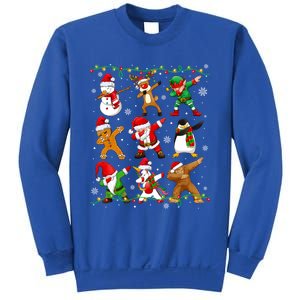 Dabbing Santa Snow Gingerbread Penguin Xmas Funny Gift Sweatshirt