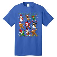 Dabbing Santa Snow Gingerbread Penguin Xmas Funny Gift Tall T-Shirt