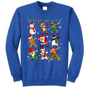 Dabbing Santa Snow Gingerbread Penguin Xmas Funny Gift Tall Sweatshirt