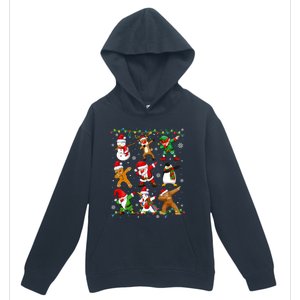 Dabbing Santa Snow Gingerbread Penguin Xmas Funny Gift Urban Pullover Hoodie