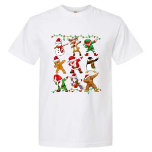 Dabbing Santa Snow Gingerbread Penguin Xmas Funny Gift Garment-Dyed Heavyweight T-Shirt