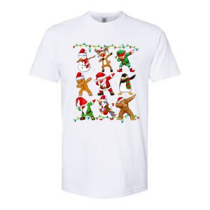 Dabbing Santa Snow Gingerbread Penguin Xmas Funny Gift Softstyle CVC T-Shirt