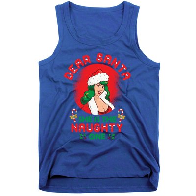 Dear Santa She Is The Naughty One Husband Wife Christmas Gift Tank Top