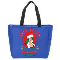 Dear Santa She Is The Naughty One Husband Wife Christmas Gift Zip Tote Bag